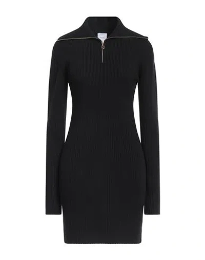 Patou Woman Mini Dress Black Size M Merino Wool