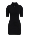 Patou Woman Mini Dress Black Size S Alpaca Wool, Polyamide, Elastane In Black