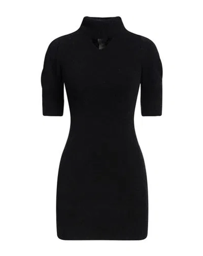 Patou Woman Mini Dress Black Size S Alpaca Wool, Polyamide, Elastane