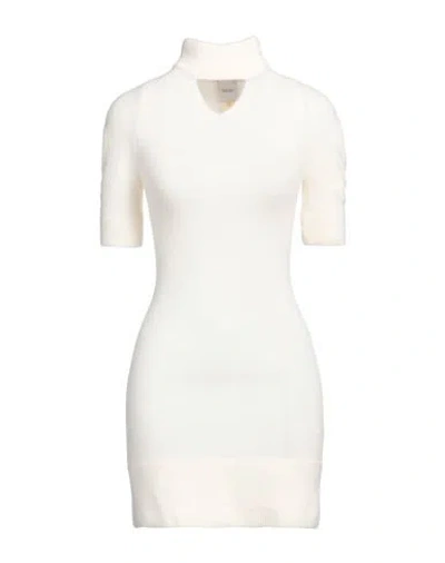 Patou Woman Mini Dress Ivory Size M Alpaca Wool, Polyamide, Elastane In White