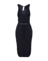 Patou Woman Mini Dress Midnight Blue Size Xl Wool, Cashmere