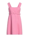 Patou Pink Bouclã© Mini Dress In Pink