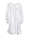 Patou Woman Mini Dress White Size 6 Cotton In White