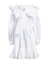 Patou Woman Mini Dress White Size 8 Polyester In White