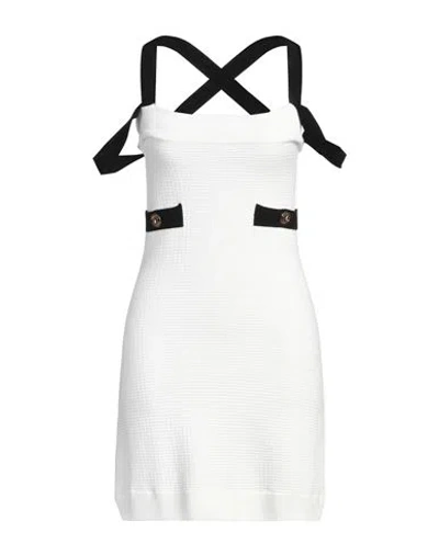 PATOU PATOU WOMAN MINI DRESS WHITE SIZE L VISCOSE, POLYESTER