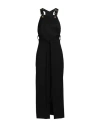 Patou Woman Overalls Black Size 6 Virgin Wool, Elastane In Black