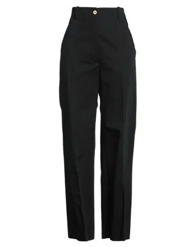 Patou Woman Pants Black Size 6 Cotton