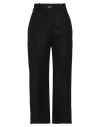 Patou Wide Leg High Waist Trousers With Belt Loops In Black