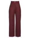 Patou Woman Pants Burgundy Size 6 Virgin Wool, Nylon In Red