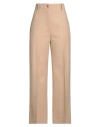 Patou Woman Pants Camel Size 6 Virgin Wool, Cashmere