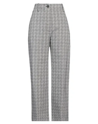 Patou Woman Pants Grey Size 6 Cotton