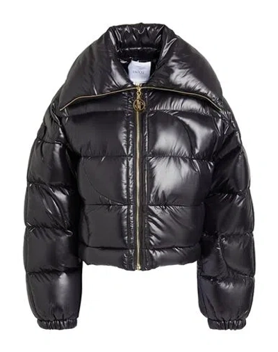 PATOU PATOU WOMAN PUFFER BLACK SIZE 8 POLYAMIDE, POLYESTER