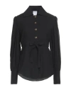 Patou Woman Shirt Black Size 8 Viscose, Cotton, Elastane In Black