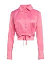 Patou Woman Shirt Fuchsia Size 6 Polyester In Pink