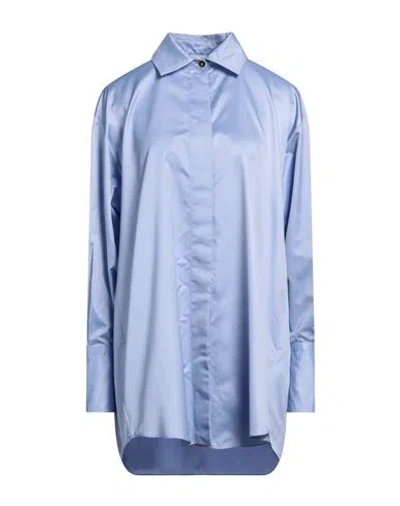 Patou Mini Shirt Dress In Blue