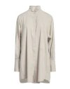 Patou Woman Shirt Light Grey Size 2 Cotton, Polyamide In Grey