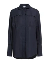 Patou Woman Shirt Midnight Blue Size 10 Cotton In Blue