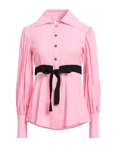Patou Woman Shirt Pink Size 4 Viscose, Cotton, Elastane
