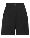 Patou Woman Shorts & Bermuda Shorts Black Size 6 Virgin Wool, Elastane
