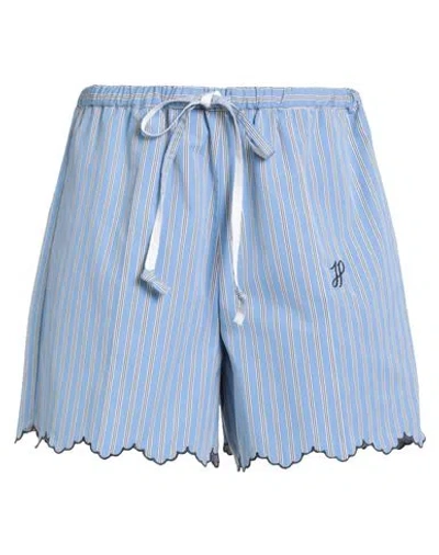 Patou Woman Shorts & Bermuda Shorts Light Blue Size 6 Cotton