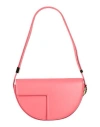 Patou Woman Shoulder Bag Coral Size - Leather In Red