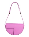 Patou Woman Shoulder Bag Mauve Size - Calfskin, Zamak In Purple