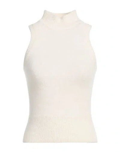 PATOU PATOU WOMAN SWEATER BEIGE SIZE M ALPACA WOOL, POLYAMIDE, ELASTANE
