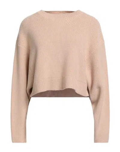 Patou Woman Sweater Beige Size S Merino Wool In Pink
