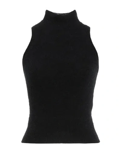 Patou High-neck Knitted Top In Black