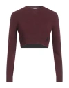 Patou Cropped Jumper In Sustainable Wool And Cashmere In Red