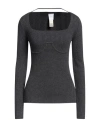 Patou Woman Sweater Grey Size M Wool, Nylon In Grey