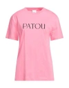 Patou Woman T-shirt Fuchsia Size S Cotton In Pink