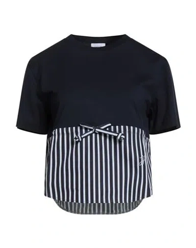 Patou Woman T-shirt Midnight Blue Size M Cotton