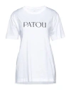 Patou Woman T-shirt White Size L Cotton