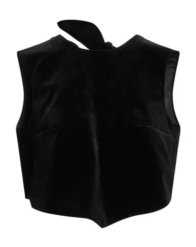 Patou Woman Top Black Size 6 Cotton