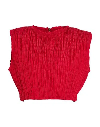 Patou Woman Top Red Size 6 Polyester In Green