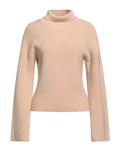 Patou Woman Turtleneck Blush Size S Merino Wool In Pink