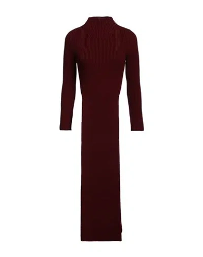 Patou Woman Turtleneck Burgundy Size M Merino Wool In Red