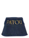 Patou Dark Blue Denim Hat In Blue