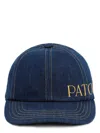 Patou Logo-embroidered Denim Baseball Cap In Blue