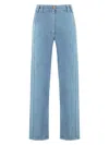 Patou Trousers Cargo Multiple Pockets In Denim
