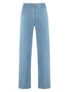 Patou Trousers Cargo Multiple Pockets In Denim