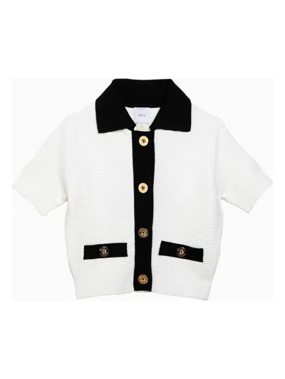 PATOU WOMEN'S COTTON CARDIGAN WITH GOLD BUTTONS