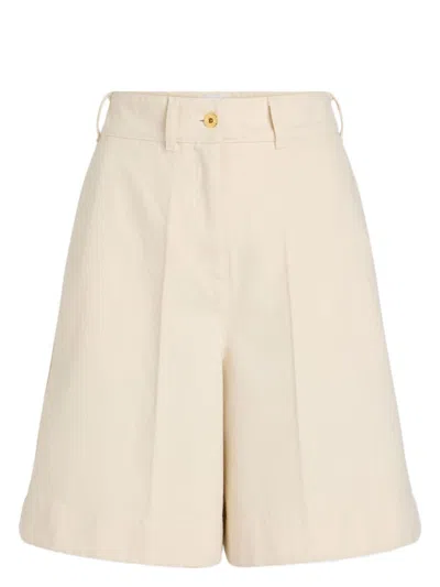 PATOU WOMEN'S DENIM BERMUDA SHORTS