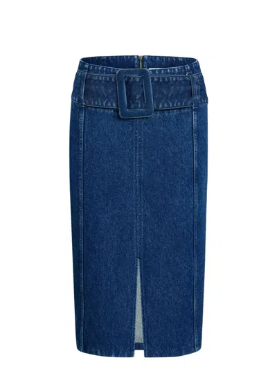 PATOU WOMEN'S DENIM SKRIT