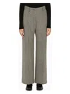 Patou Grey Herringbone Regular Trousers