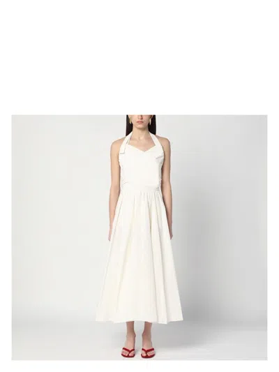 Patou Women's Ivory Dress With A Bow On The Back