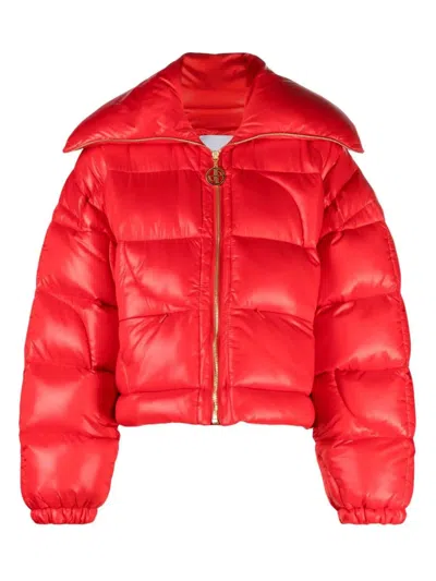 Patou Women's Jp Short Puffer Jacket In Red