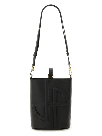 PATOU WOMEN'S LEATHER BUCKET BAG
