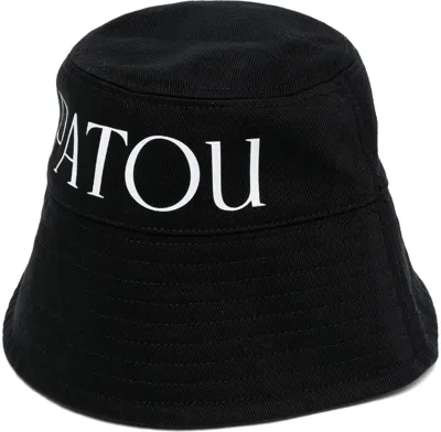 PATOU WOMEN'S LOGO PRINT BUCKET HAT